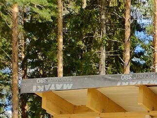 27/7, Altan dörr på plats. Terrass blev nästan 35m2